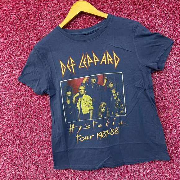 Def Leppard Hysteria Tour Heavy Metal Band T-Shirt Small - Picture 3 of 4